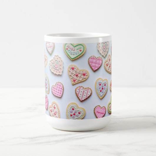 Valentijnsdag hartkoekjes koffiemok (Center)