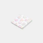 Valentijnsdag hartkoekjes post-it® notes (Schuin)