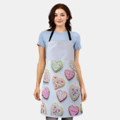 Valentijnsdag hartkoekjes schort (Gedragen)