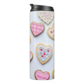 Valentijnsdag hartkoekjes thermosbeker (Geroteerd rechts)