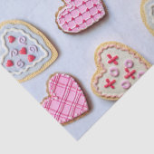 Valentijnsdag hartkoekjes tissuepapier (Detail)
