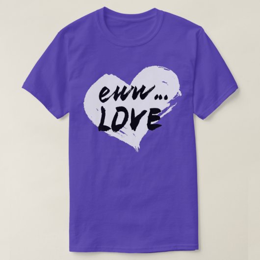 Valentijnsdag hartliefde voor één t-shirt (Design voorkant)