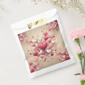 Valentijnsdag hartpatroon bedankzakje (Gezegeld)