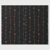 Valentijnsdag hartpatroon cadeaupapier (Vlak)