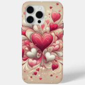 Valentijnsdag hartpatroon Case-Mate iPhone case (Achterkant)