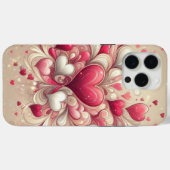 Valentijnsdag hartpatroon Case-Mate iPhone case (Achterkant (horizontaal))