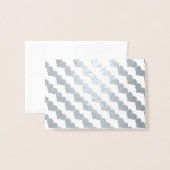 Valentijnsdag hartpatroon in zilveren olie folie kaarten (Voorkant met envelop)