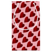 Valentijnsdag hartpatroon klein cadeauzakje (Achterkant)