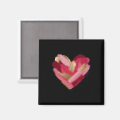 Valentijnsdag Hartpenseelstreek Schattige Girly Magneet (Voorkant / Achterkant)