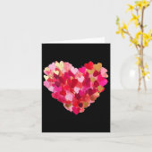 Valentijnsdag Hartpenseelstreek Schattige Girly Va Kaart (Gele Bloem)