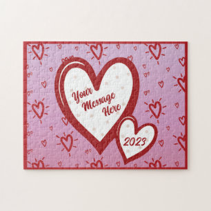 Valentijnsdag Hartpuzzel Legpuzzel