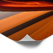 Valentijnsdag hartsharing Helder gepersonaliseerde Poster (Hoek)