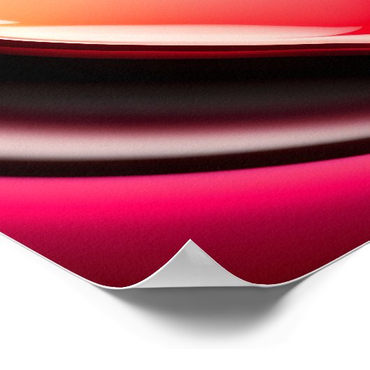 Valentijnsdag hartsharing Helder gepersonaliseerde Poster (Hoek)