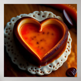 Valentijnsdag hartsharing Helder gepersonaliseerde Poster