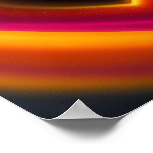 Valentijnsdag hartsharing Helder gepersonaliseerde Poster (Hoek)