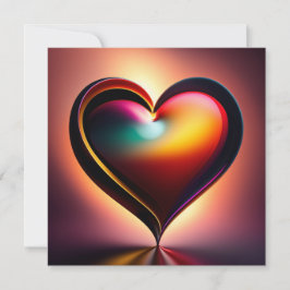 Valentijnsdag hartshining helder gepersonaliseerd  kaart