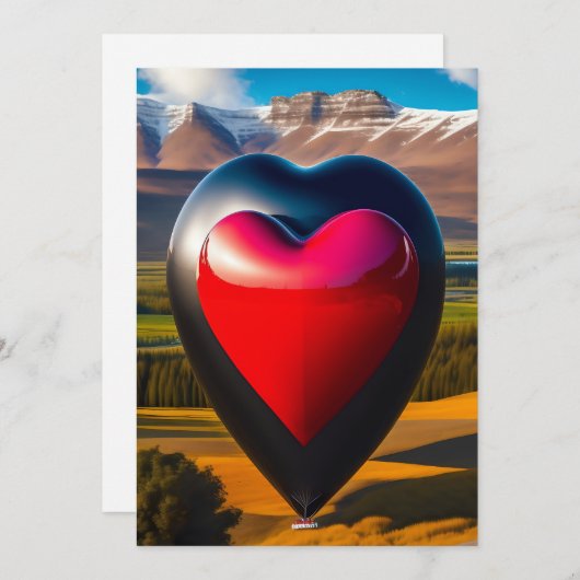 Valentijnsdag hartshining helder gepersonaliseerd  kaart (Voorkant / Achterkant)