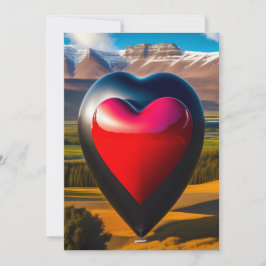 Valentijnsdag hartshining helder gepersonaliseerd  kaart