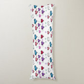 Valentijnsdag hartslag Pillow Lichaamskussen (Voorkant Verticaal)