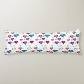 Valentijnsdag hartslag Pillow Lichaamskussen (Voorkant)