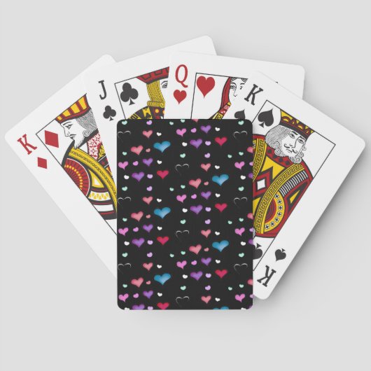 Valentijnsdag hartspelkaarten pokerkaarten (Achterkant)