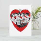  Valentijnsdag harttelefoon Kaart (Staand voorkant)