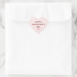 Valentijnsdag hartvorm roze hart sticker
