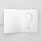 Valentijnsdag hartvraagteken wenskaart feestdagen kaart (Binnen)