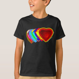 Valentijnsdag Heart Abstracte Art T-shirt