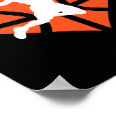 Valentijnsdag Heart Dunking Basketball Boys Girls Poster (Hoek)