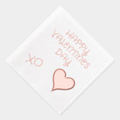 Valentijnsdag Heart Folie Servetten (Rechts)