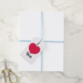 Valentijnsdag Heart Gift Label Cadeaulabel (Met Touw)