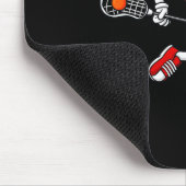 Valentijnsdag Heart Holding Lacrosse Stick Boys G Muismat (Hoek)