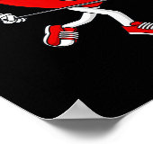 Valentijnsdag Heart Holding Lacrosse Stick Boys G Poster (Hoek)