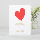 Valentijnsdag Heart Kaart (Staand voorkant)