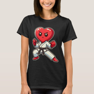 Valentijnsdag Heart Karate Taekwondo MMA Martial T-shirt