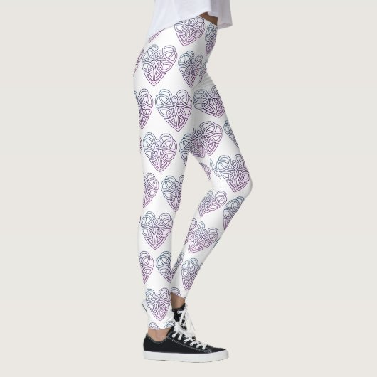 Valentijnsdag Heart Leggings vrouwen (Rechts)