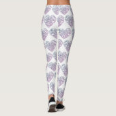 Valentijnsdag Heart Leggings vrouwen (Achterkant)