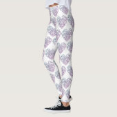 Valentijnsdag Heart Leggings vrouwen (Links)
