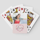 Valentijnsdag Heart Love Foto Pokerkaarten (Achterkant)