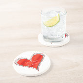 Valentijnsdag Heart Onderzetter (Zijkant)