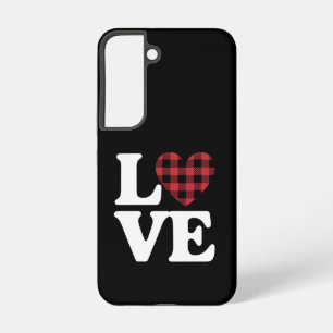 Valentijnsdag Heart Plaid Love Samsung Galaxy Hoesje