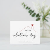 Valentijnsdag — Heart Promotion Real Estate Briefkaart (Staand voorkant)