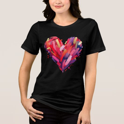 Valentijnsdag Heart Shirt (Voorkant)