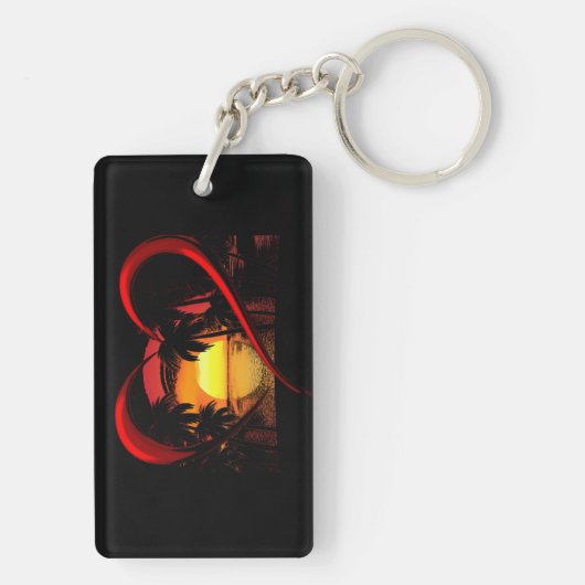 Valentijnsdag Heart Sleutelhanger (achterkant)