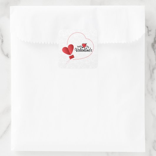 Valentijnsdag Heart Sticker (Tas)