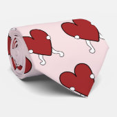 Valentijnsdag Heart Stropdas (Opgerold)