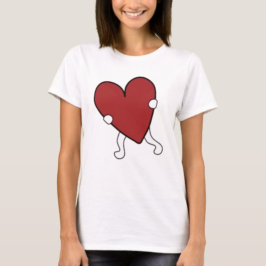 Valentijnsdag Heart T-shirt (Voorkant)