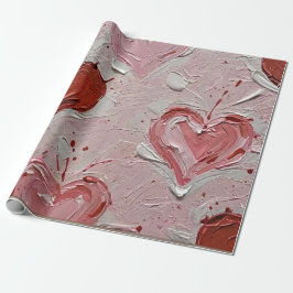 Valentijnsdag Hearts Art Print Wrapping Paper Cadeaupapier