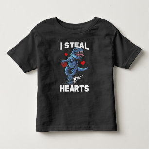 Valentijnsdag Hearts Boy Trex Lover Kinder Shirts